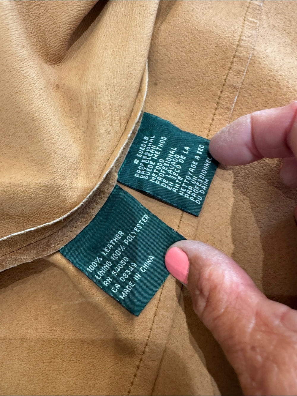 PRICE DROP: LAUREN-RL EST 1967(VTG), M, soft SUEDE EXTERIOR/LEATHER INTERIOR JKT - Picture 11 of 13